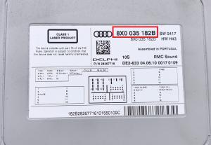 Audi - A1 vanaf 2010 Navigatiemodule reparatie